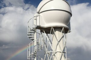 The INASAN observatory with a tower designed by M. Nalivkin